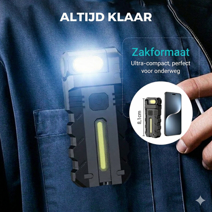 Oplaadbare LED Werklamp - 180° Kantelbaar