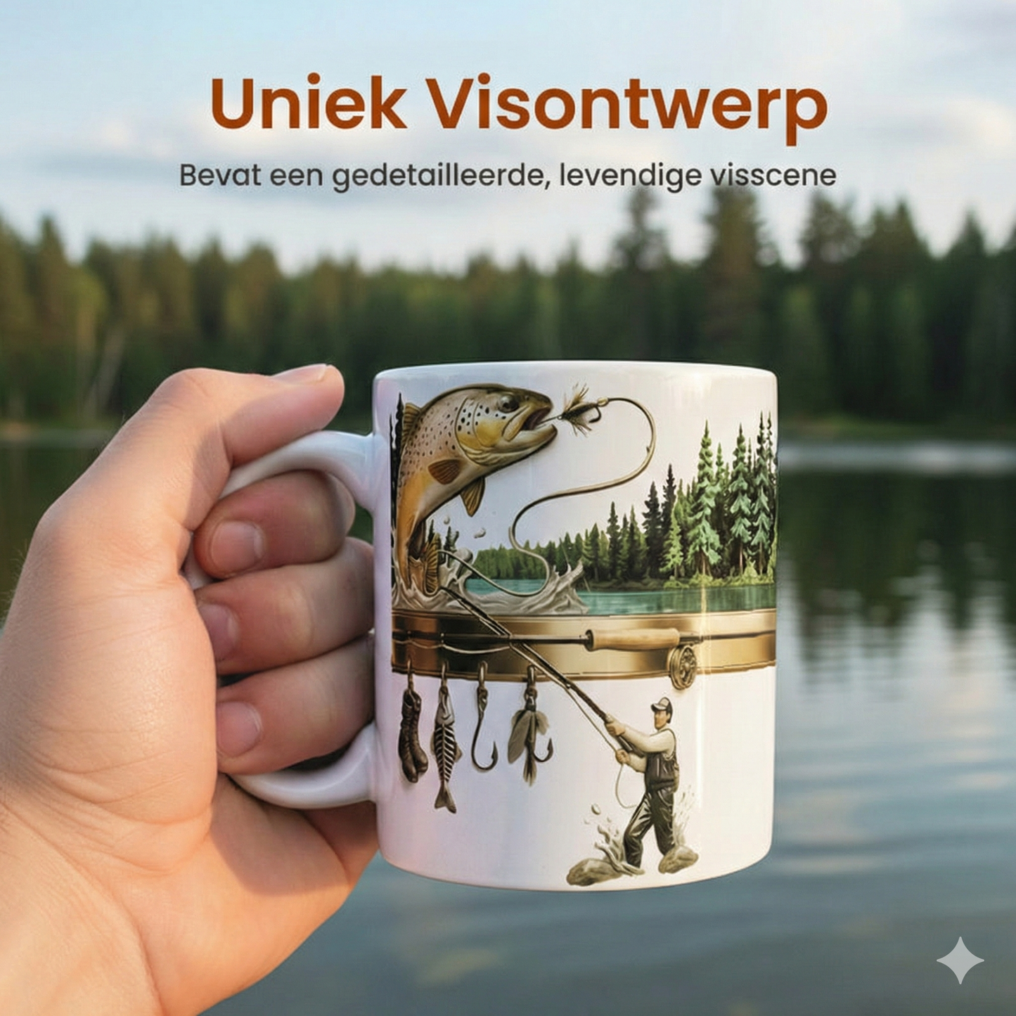 Koffiemok Visser - Grappig Cadeau
