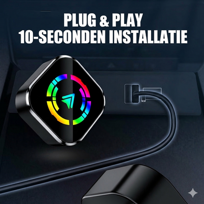 2-in-1 Draadloze Adapter voor iPhone & Android Auto