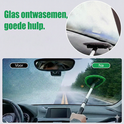 Telescopische Raamwisser Set -Uitschuifbare Steel met Inwasser & Trekker