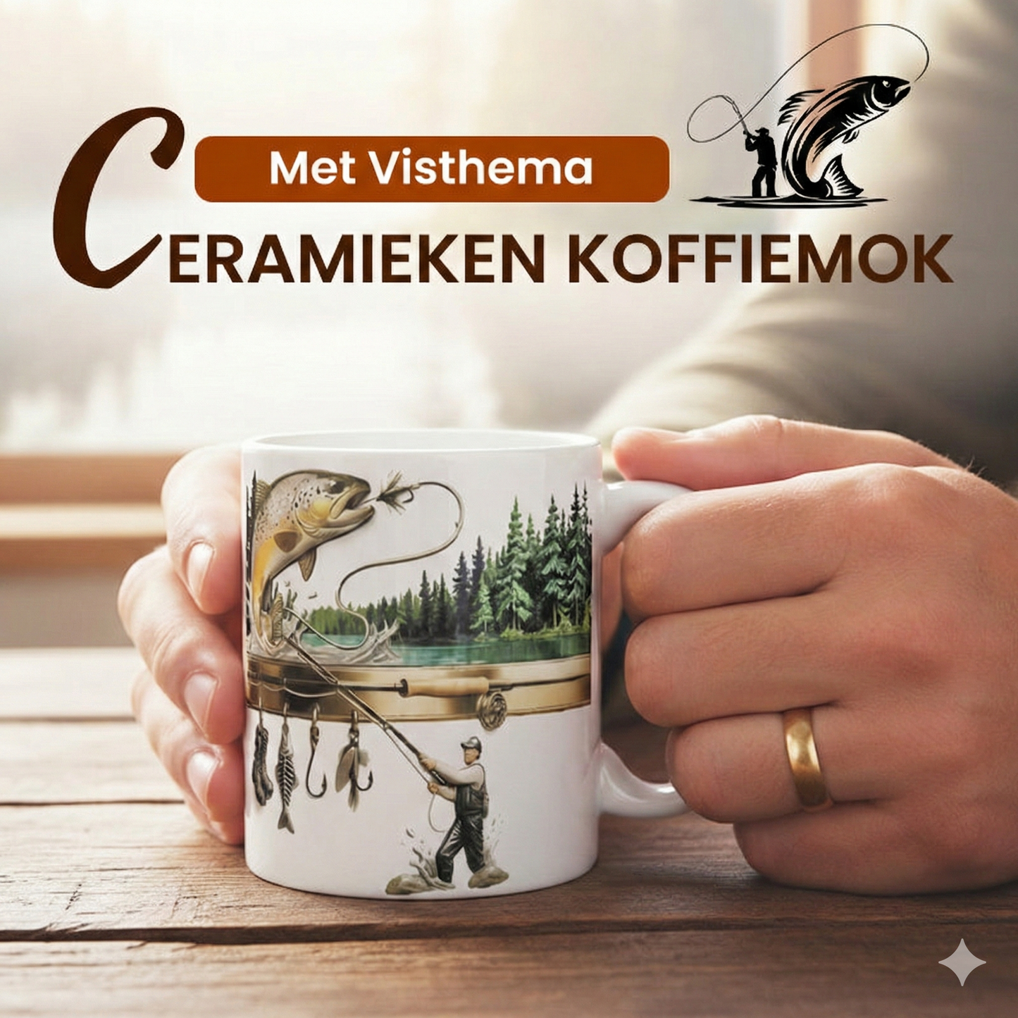 Koffiemok Visser - Grappig Cadeau