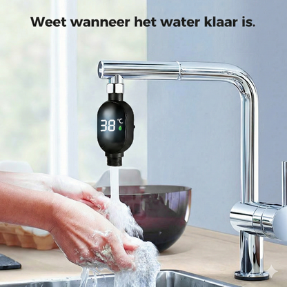 Digitale Douchethermometer - LED Waterthermometer Zonder Batterijen (Veilig voor Baby & Kind)