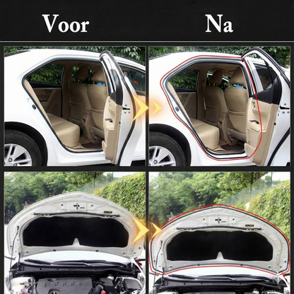 Universeel Portierrubber Auto (5 Meter) - Zelfklevende Tochtstrip Tegen Windruis (B-Vorm)