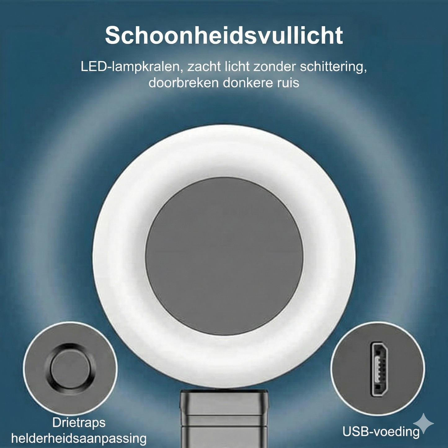 6-in-1 Selfiestick Statief met Licht - Bluetooth Tripod met Afstandsbediening (Voor iPhone & Android).
