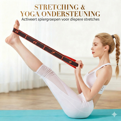 Lange Weerstandsband - Yoga Elastiek voor Pilates & Stretching (Fitnesselastiek)