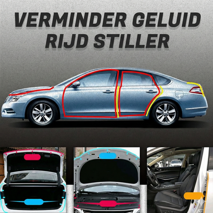 Universeel Portierrubber Auto (5 Meter) - Zelfklevende Tochtstrip Tegen Windruis (B-Vorm)