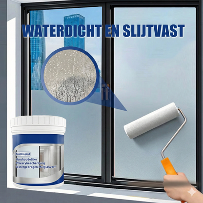Melkglasverf - Vloeibare Raamfolie voor Privacy (Matglas & Zandstraal Effect)