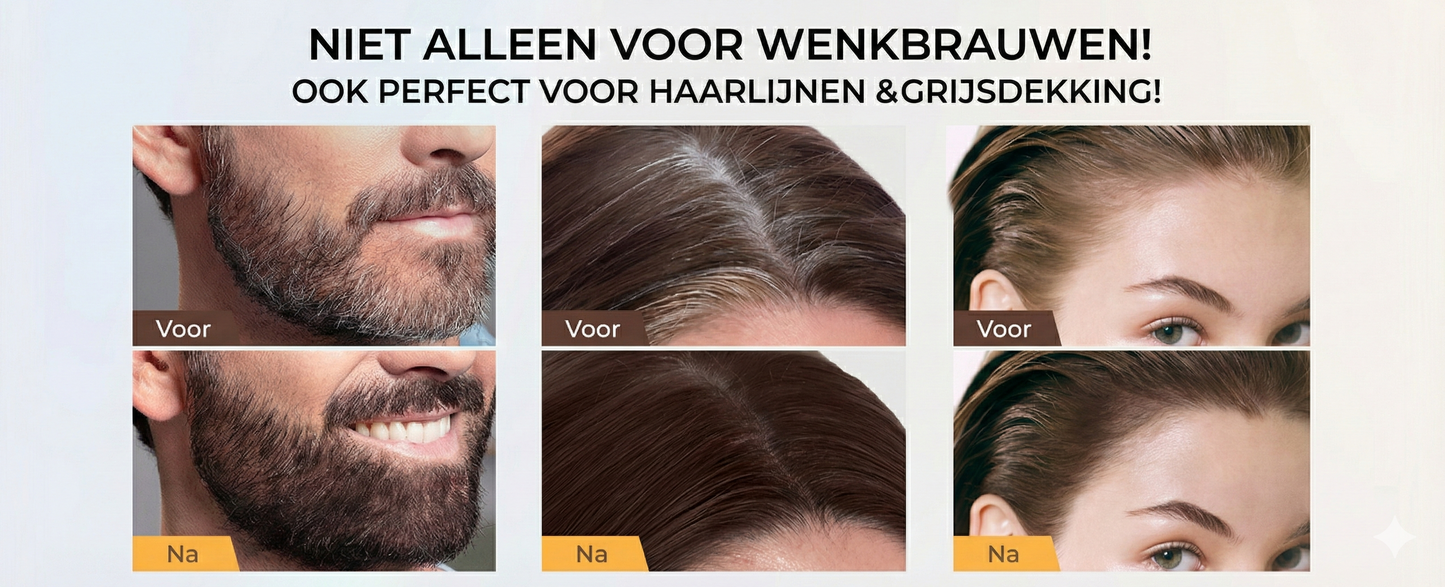Long-lasting Wenkbrauw Kit - Waterproof Formula