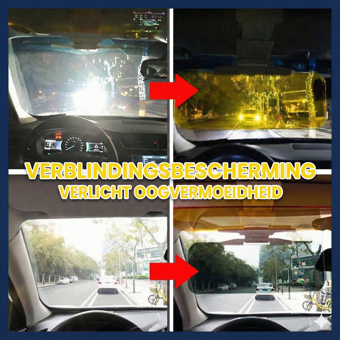 Auto Zonneklep Verlenger 2-in-1 - Dag & Nacht Vizier