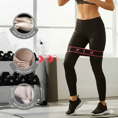 Lange Weerstandsband - Yoga Elastiek voor Pilates & Stretching (Fitnesselastiek)