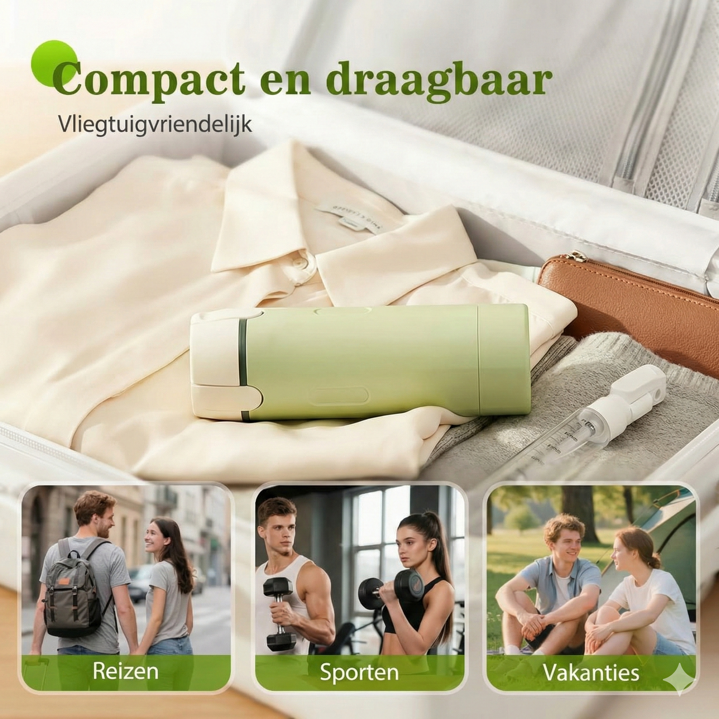 4-in-1 Reisflesjes Set voor Handbagage - Lekvrije Siliconen Reisflessen