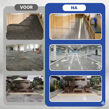 Epoxy Gietvloer Marmerlook - Hoogglans Vloercoating Complete Set (Krasvast & Waterdicht)