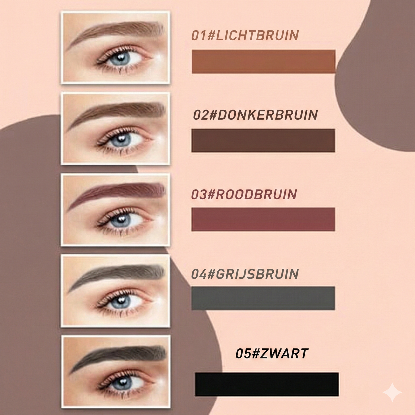 Microblading Eyebrow Pen - Waterproof Wenkbrauwpotlood met Micro-Vork Tip - Natuurlijk Effect