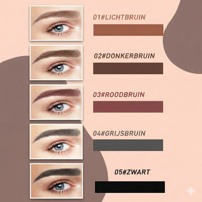 Microblading Eyebrow Pen - Waterproof Wenkbrauwpotlood met Micro-Vork Tip - Natuurlijk Effect