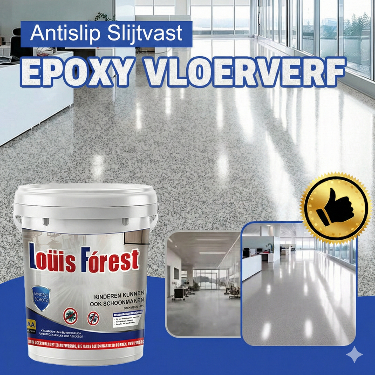 Epoxy Gietvloer Marmerlook - Hoogglans Vloercoating Complete Set (Krasvast & Waterdicht)