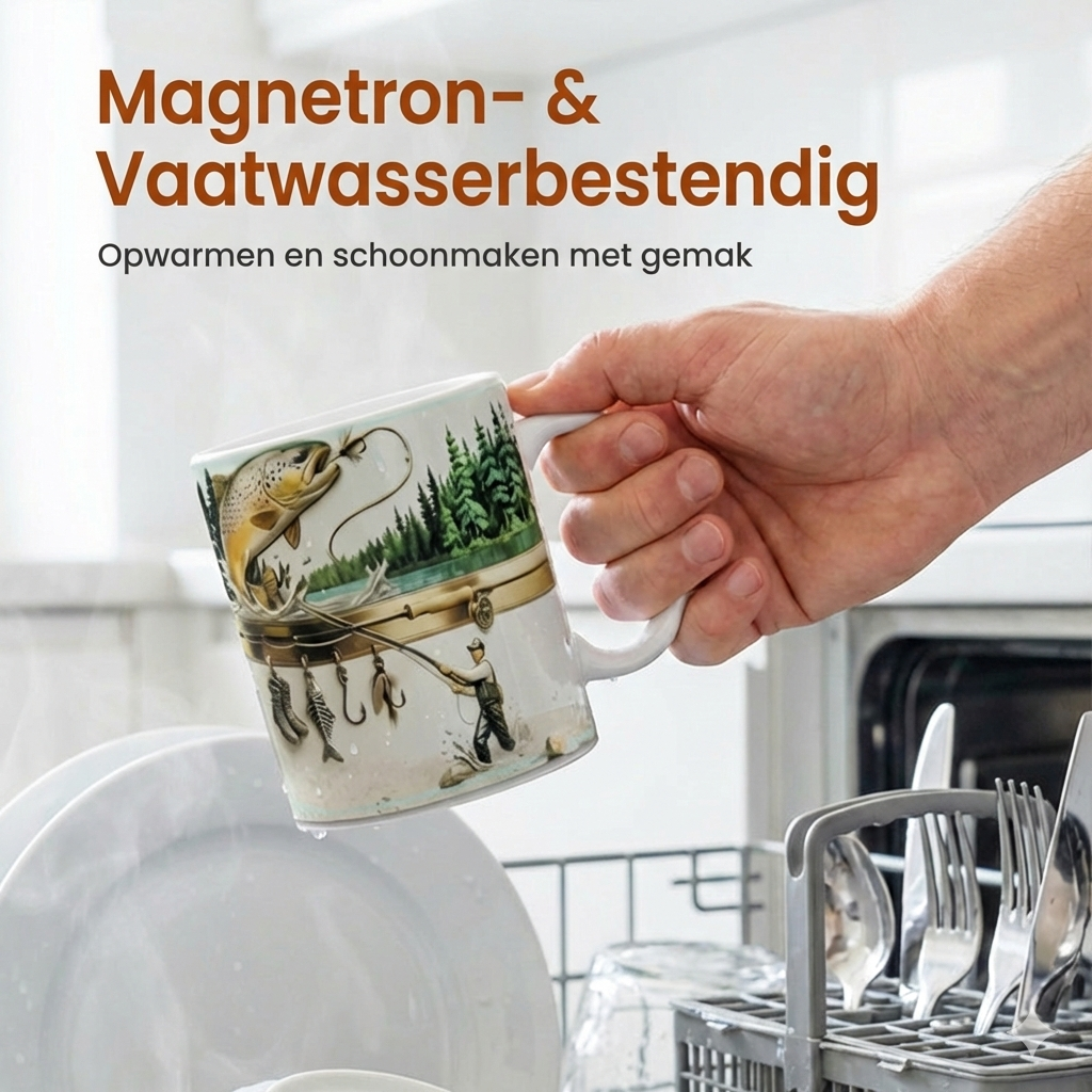 Koffiemok Visser - Grappig Cadeau