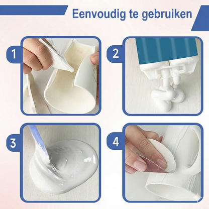 Porseleinlijm & Keramieklijm Transparant - Waterbestendige Reparatielijm voor Servies & Vazen