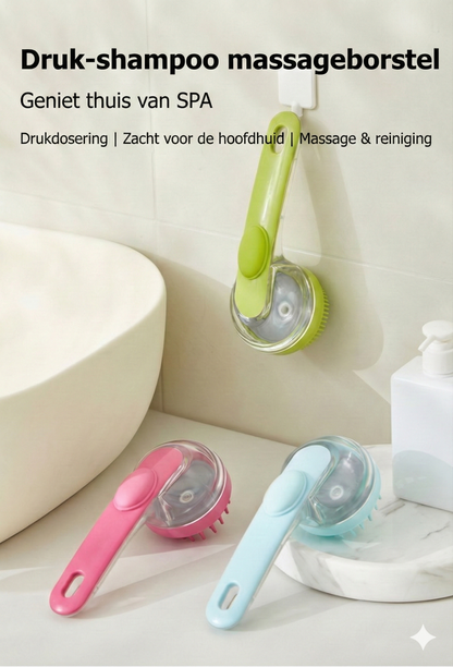 Honden Wasborstel met Shampoo Dispenser