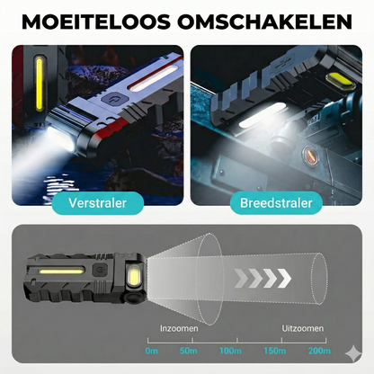 Oplaadbare LED Werklamp - 180° Kantelbaar