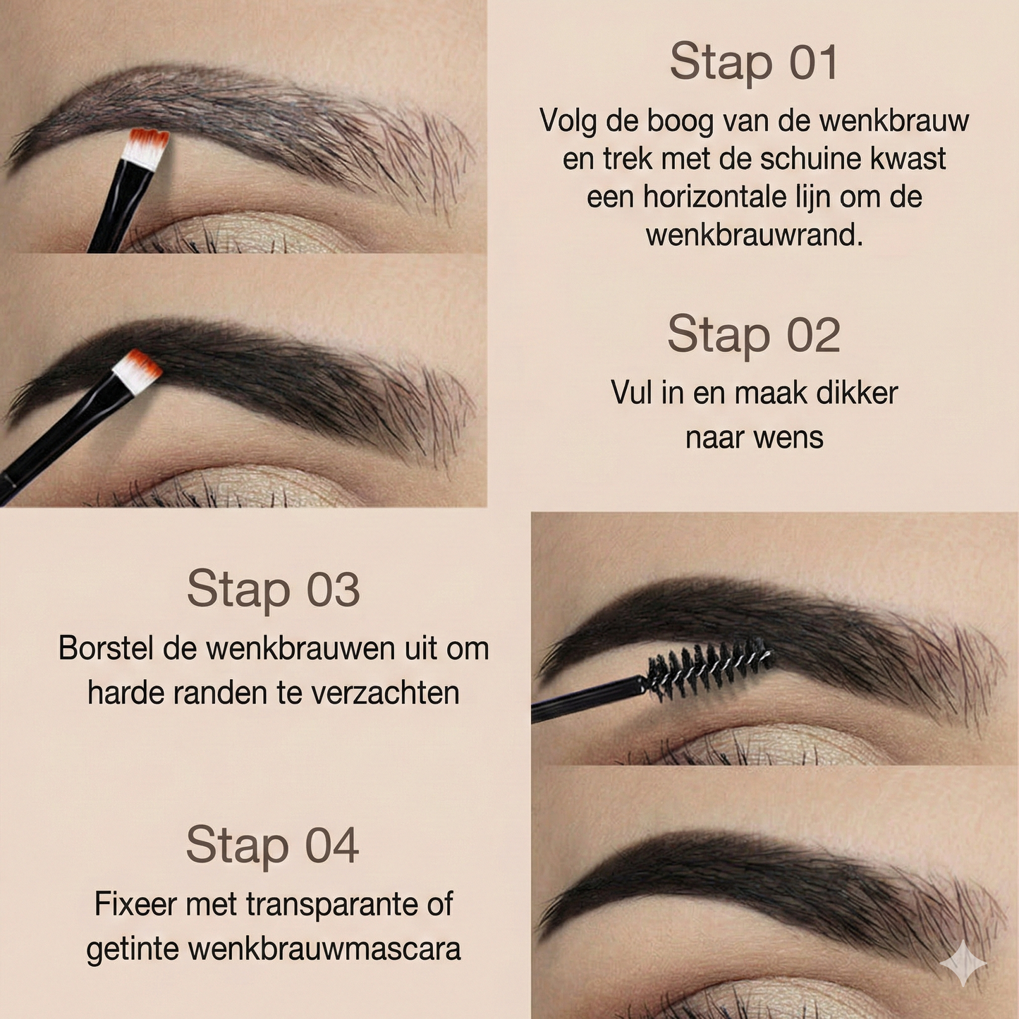 Long-lasting Wenkbrauw Kit - Waterproof Formula