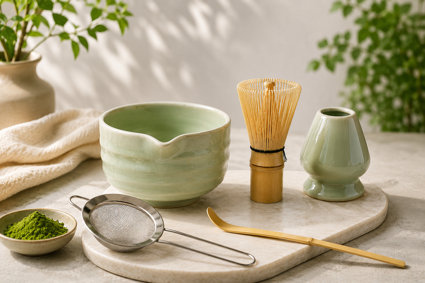 🍵Matcha Garde Set – Alles wat je nodig hebt voor die coffeeshopsfeer in huis💚