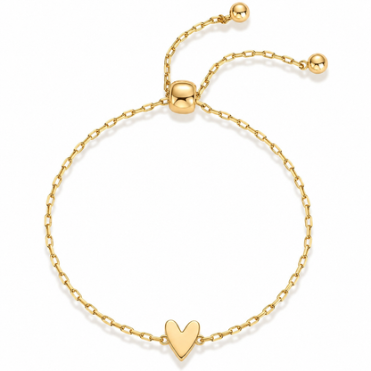 Hartjesarmband set – 14K vergulde hartjesarmband