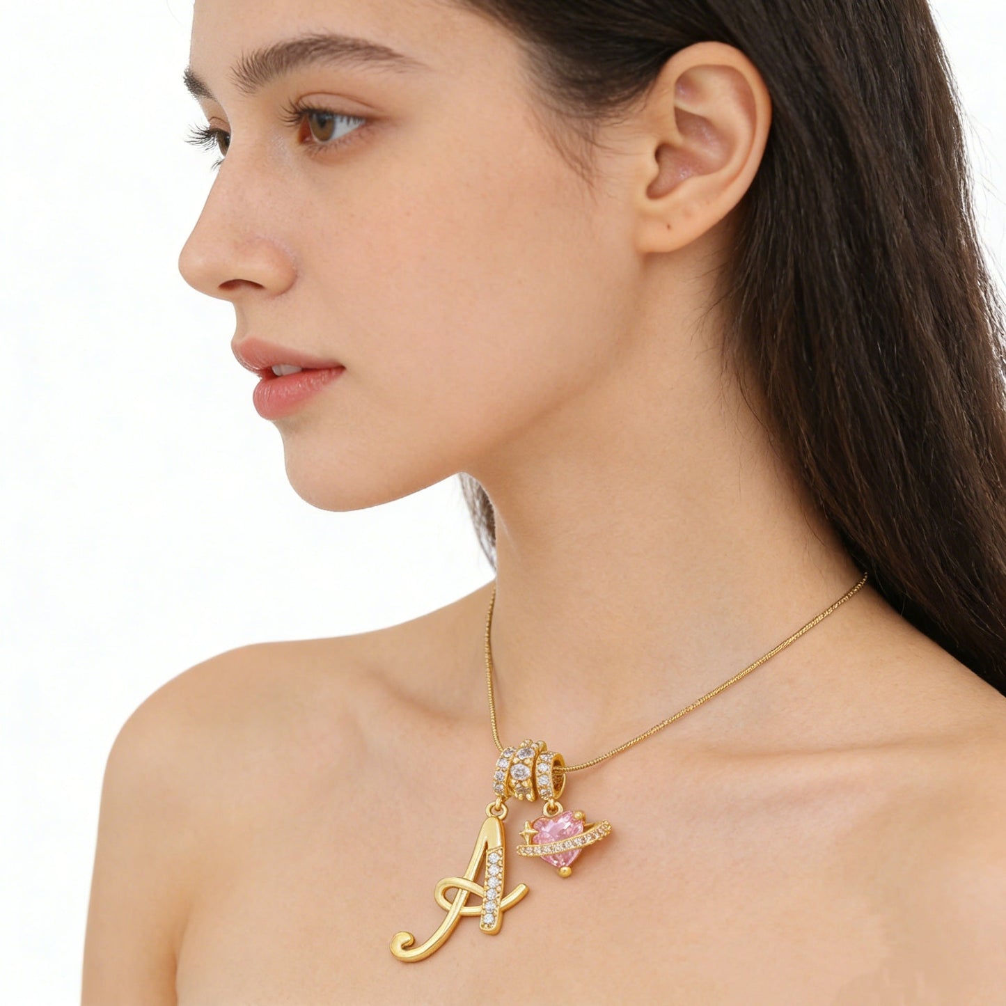 Elegante ketting met hartvormige hanger