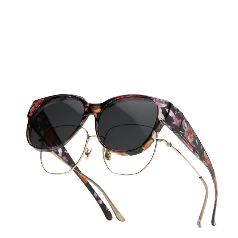 🕶 Nieuwe Oversized Cat-Eye Zonnebril – Gepolariseerde Glazen & UV400 Bescherming