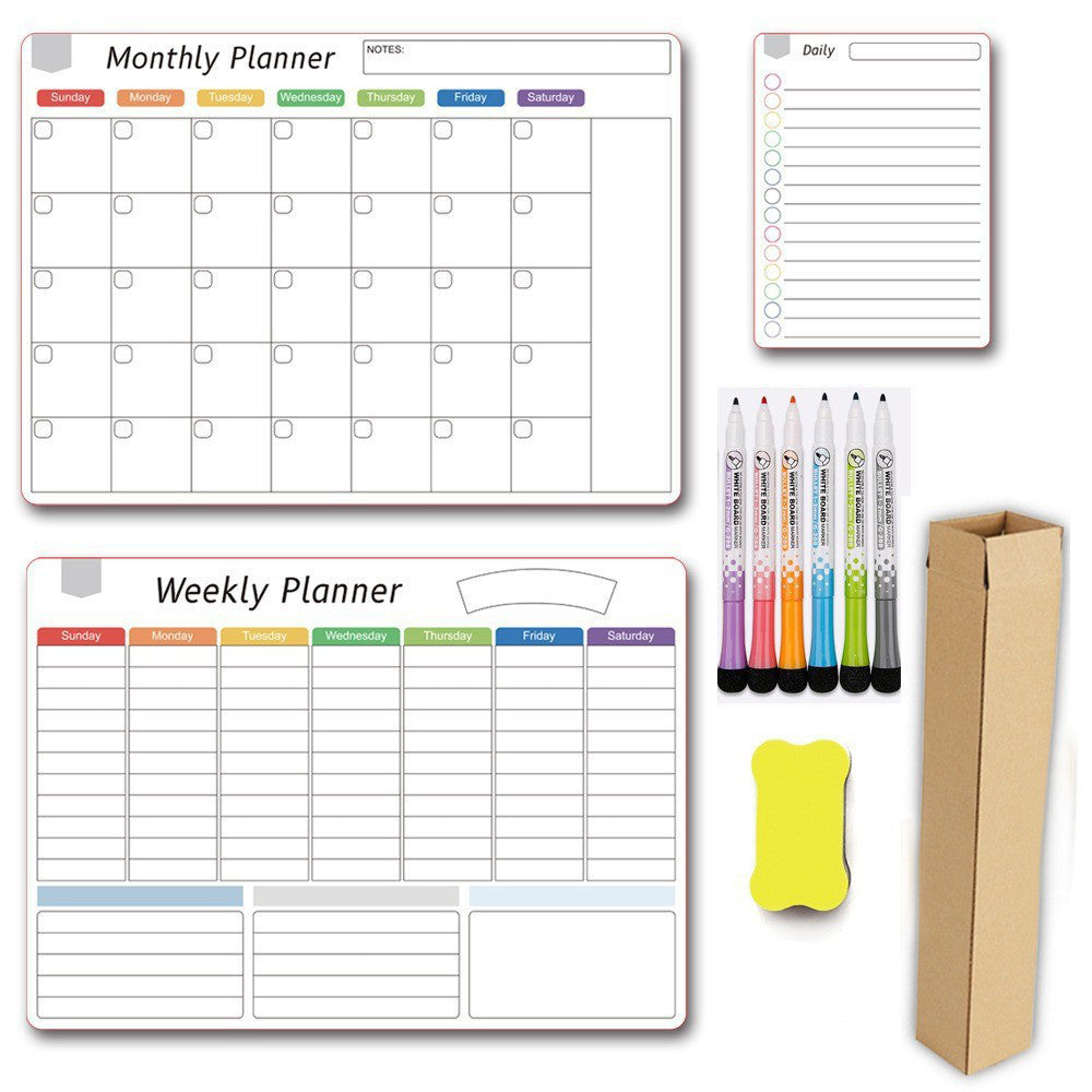 Magnetische familieplanner – Maand-, week- en dagplanning