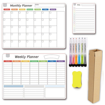 Magnetische familieplanner – Maand-, week- en dagplanning