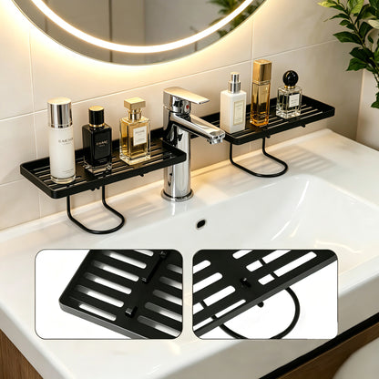 Badkamer Kraan Opbergrek – Staand & Zonder Boren / Kraan Organizer