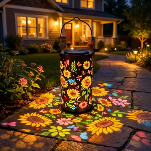 🌻💡Prachtige Zonnebloem Tuinlamp op Zonne-energie - Hangende Solar Lantaarn voor Terras en Balkon