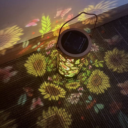 🌻💡Prachtige Zonnebloem Tuinlamp op Zonne-energie - Hangende Solar Lantaarn voor Terras en Balkon