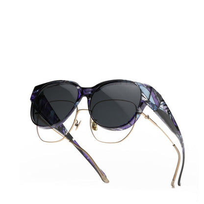 🕶 Nieuwe Oversized Cat-Eye Zonnebril – Gepolariseerde Glazen & UV400 Bescherming