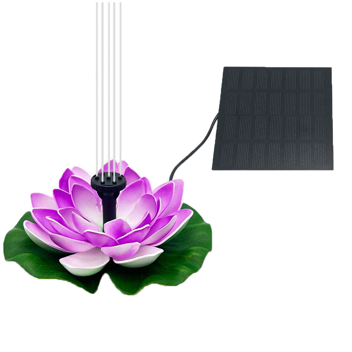 Solar Lotus Fontein – Drijvende Tuinfontein voor Zwembaden en Vijvers