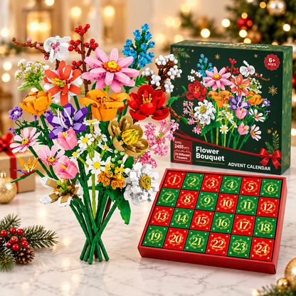 "Bloom & Build" adventskalender – Bouw je eigen magische kerstboeket
