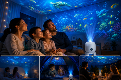 OceanDream Oceaanprojector met Draaiende LED-verlichting – Creëer een Dromerige Nacht