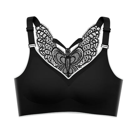 🦋Beugelloze Bh met Vlinderborduursel