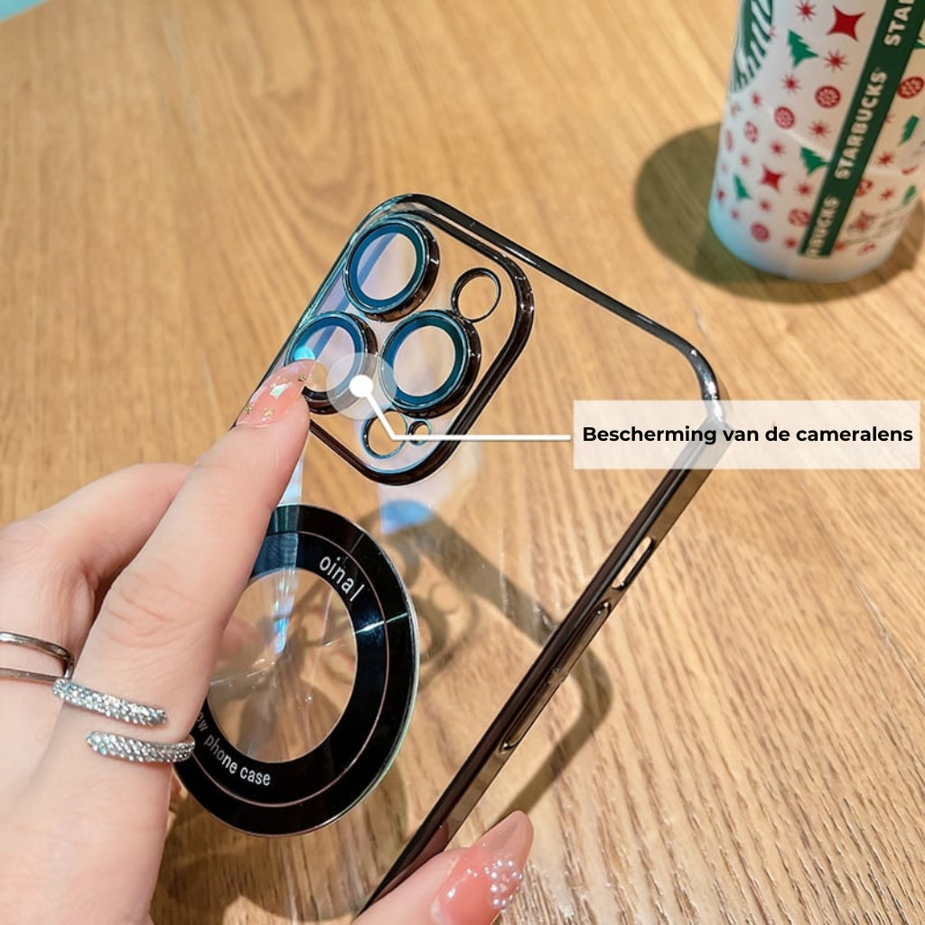 MagSafe Hoesje voor iPhone [Model] - Transparant (Magnetisch)
