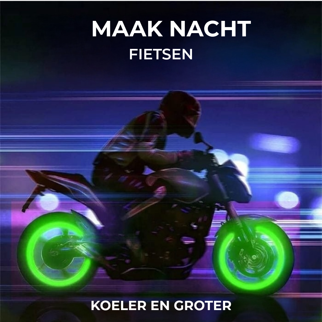 Glow in the Dark Ventieldopjes - Lichtgevend - Voor Fiets, Auto & Motor