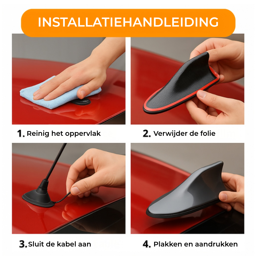 Shark Fin Auto Antenne Versterker - Verbeterde Radio-ontvangst