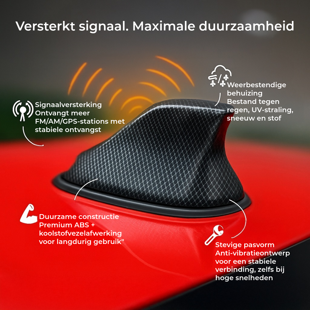 Shark Fin Auto Antenne Versterker - Verbeterde Radio-ontvangst