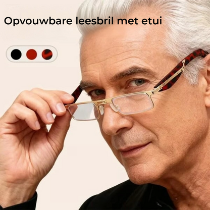 Opvouwbare Leesbril & Computerbril - Blauwlichtfilter - Inklapbaar (Incl. etui)