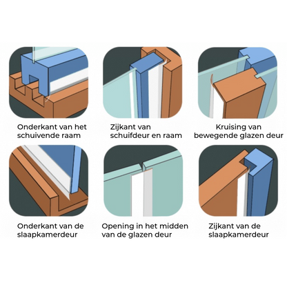 Zelfklevende Tochtstrip - Afdichtingstape voor Deuren & Ramen (5 Meter)