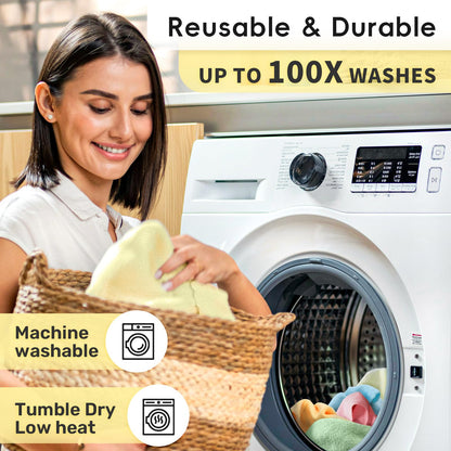 Uudelleenkäytettävä mikrokuituinen talouspaperi