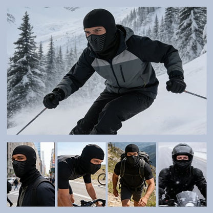Thermische Bivakmuts & Balaclava - Winddicht & Waterafstotend (Motor/Ski).