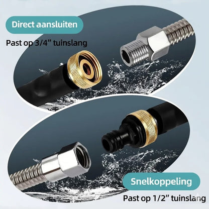 Hogedruk Spuitmond voor Tuinslang - Jet Nozzle Power Washer - Voor Auto & Tuin
