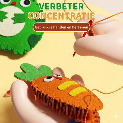 DIY Naaiset voor Kinderen - Creatieve Knutselset Dieren
