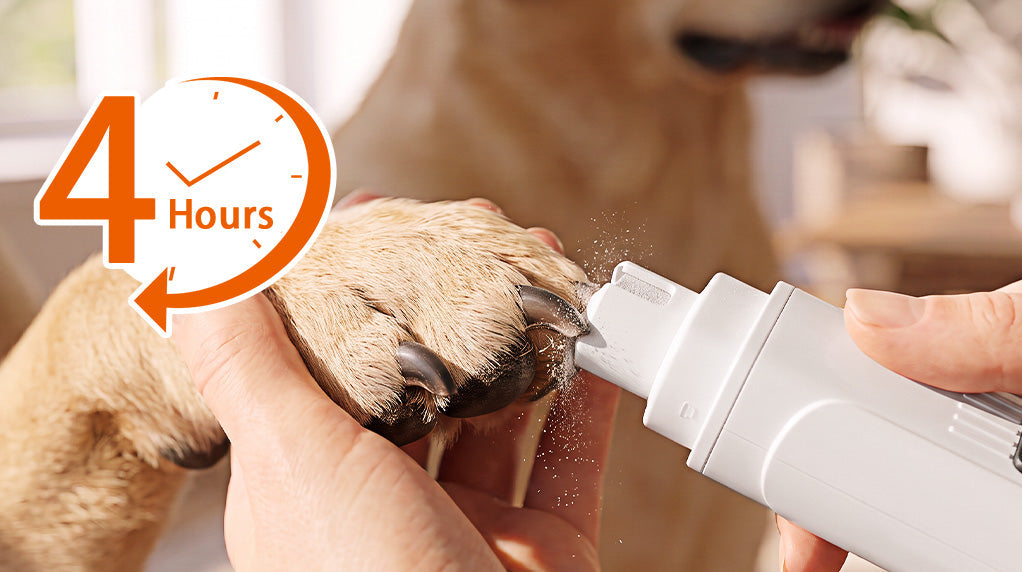 Elektrische nagelslijper voor huisdieren met LED-stroomindicator