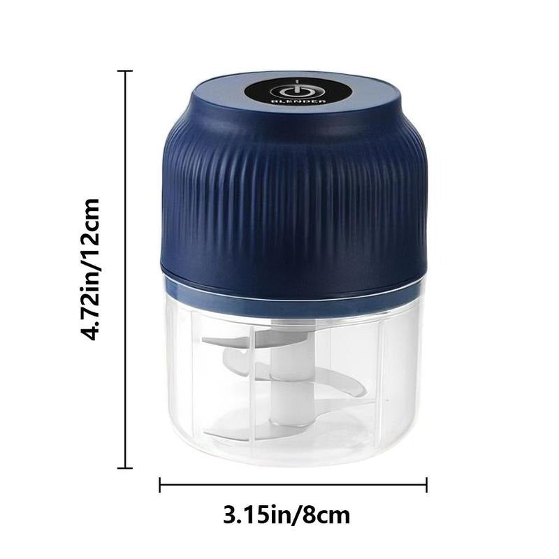 Draadloze Mini Hakmolen – Elektrische Keukenmachine voor Knoflook en Ui – USB Oplaadbaar